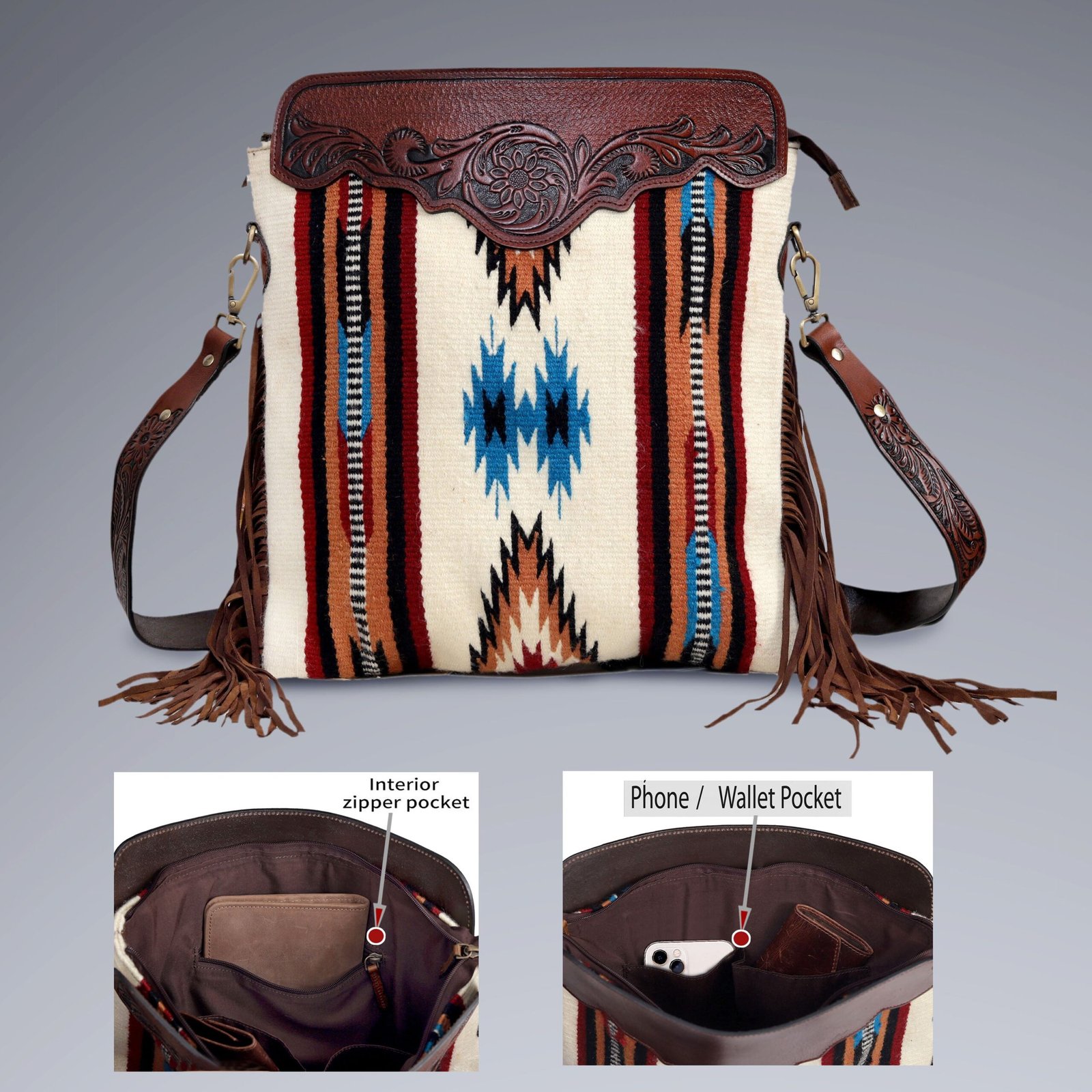 stylish leather purse design