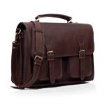 California Buffalo Leather Briefcase
