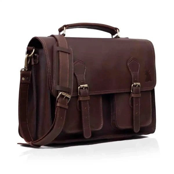 California Buffalo Leather Briefcase