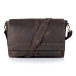 JAVIS unisex leather messenger bag