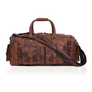 NEW JERSEY LEATHER DUFFEL BAG