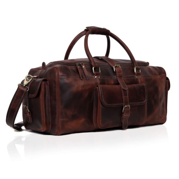 Lincoln Buffalo Leather Duffle Bag