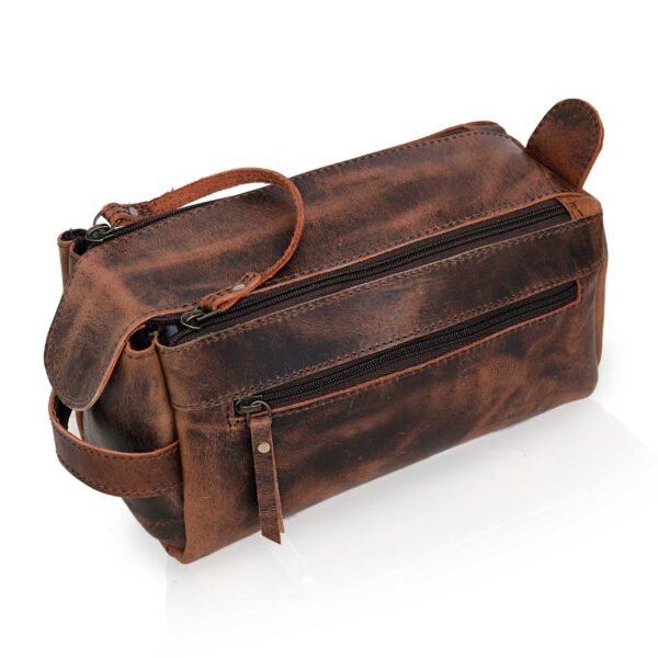 david leather toiletry bag