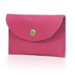 pink leather coin purse
