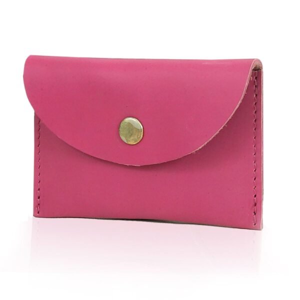 pink leather coin purse