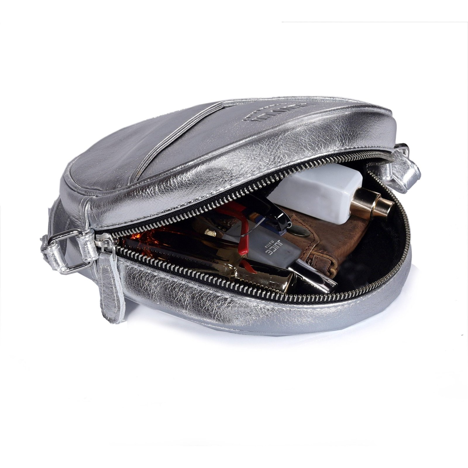 Versatile small leather crossbody