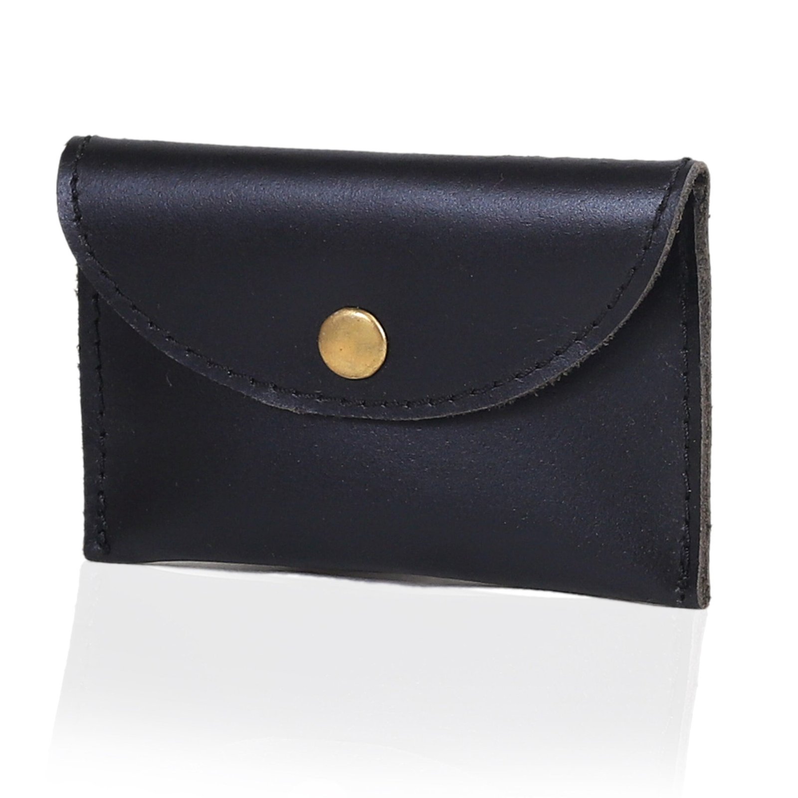 purple leather pouch