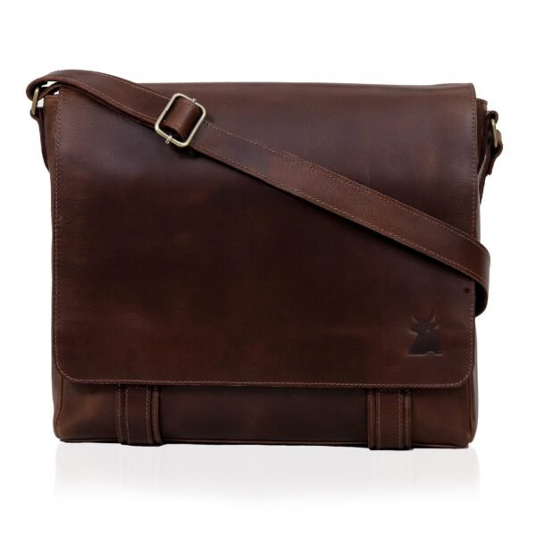 ATLANTA LEATHER MESSENGER BAG