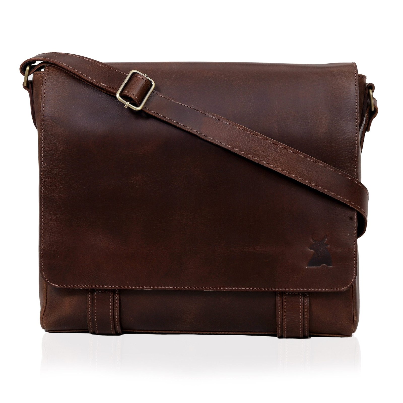 ATLANTA LEATHER MESSENGER BAG