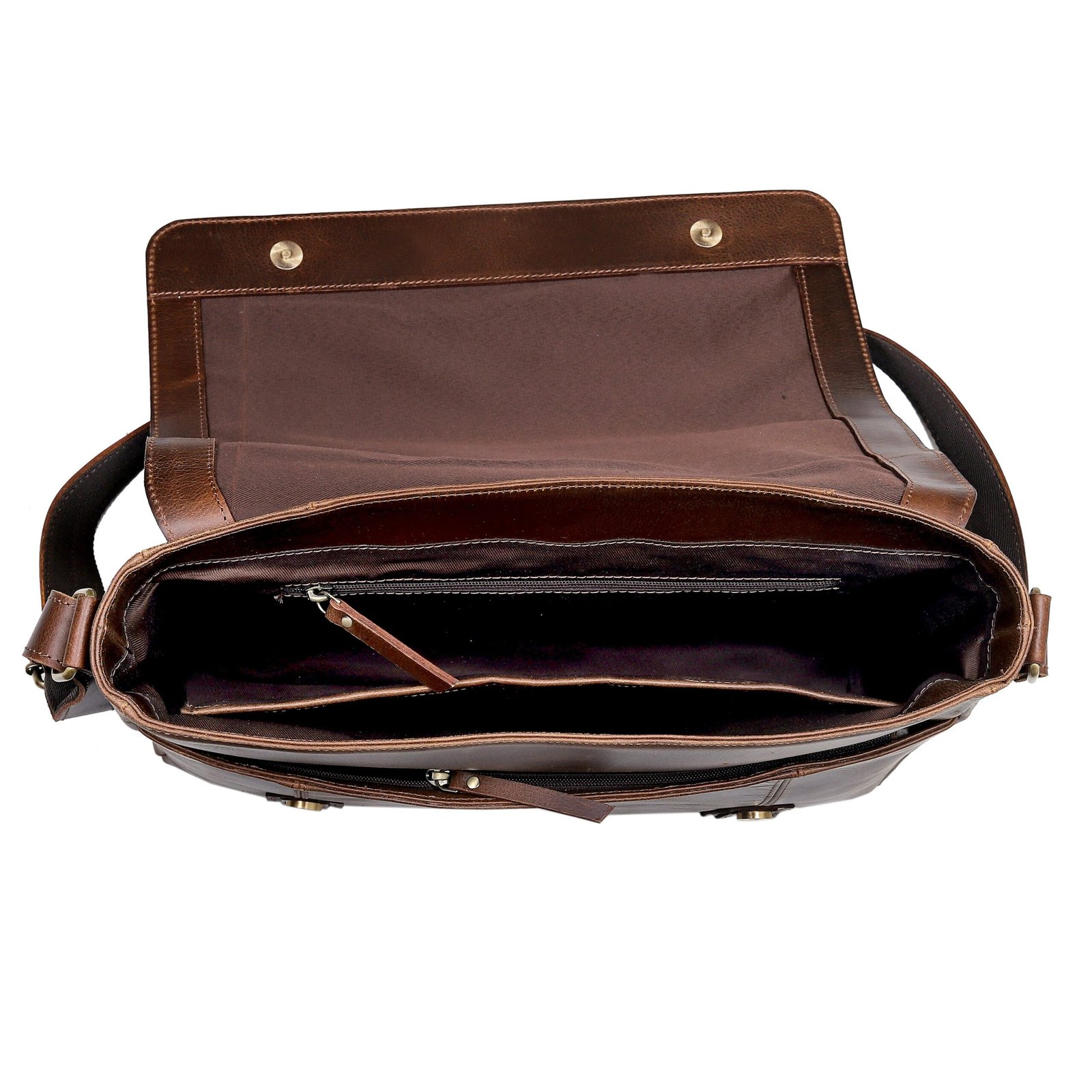 Elegant leather bag for work
