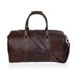 alexander leather duffel bag