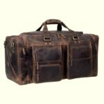 artisan buffalo leather duffel