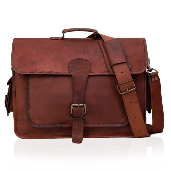 JOSH LEATHER MESSENGER BAG