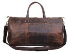 premium leather trolley duffle bag
