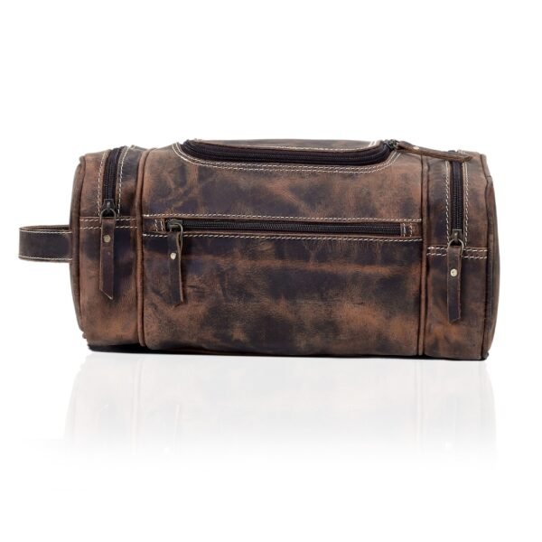 premium leather toiletry bag