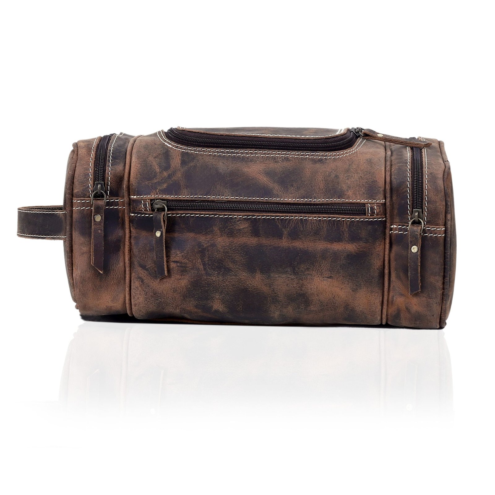 premium leather toiletry bag