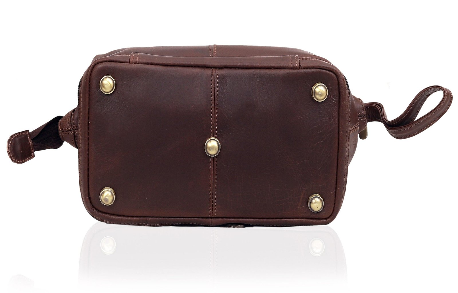 organized leather travel accessory