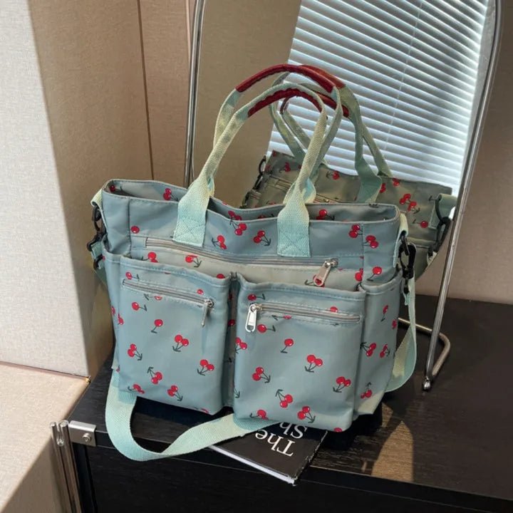fashion-forward cherry bag
