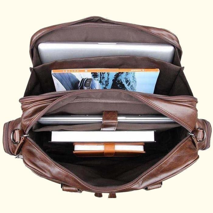 Stylish Leather Business Briefcase