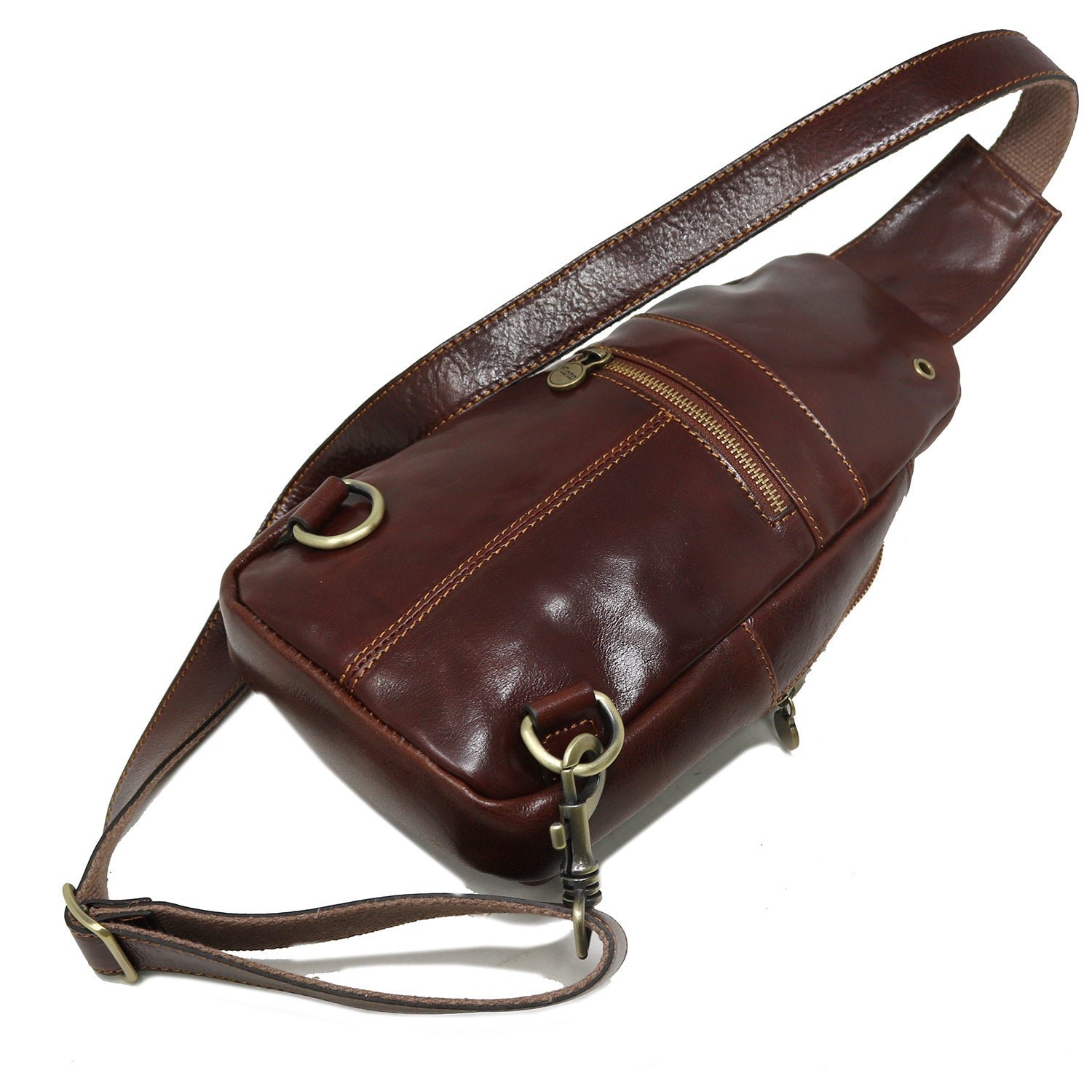 rich patina leather bag