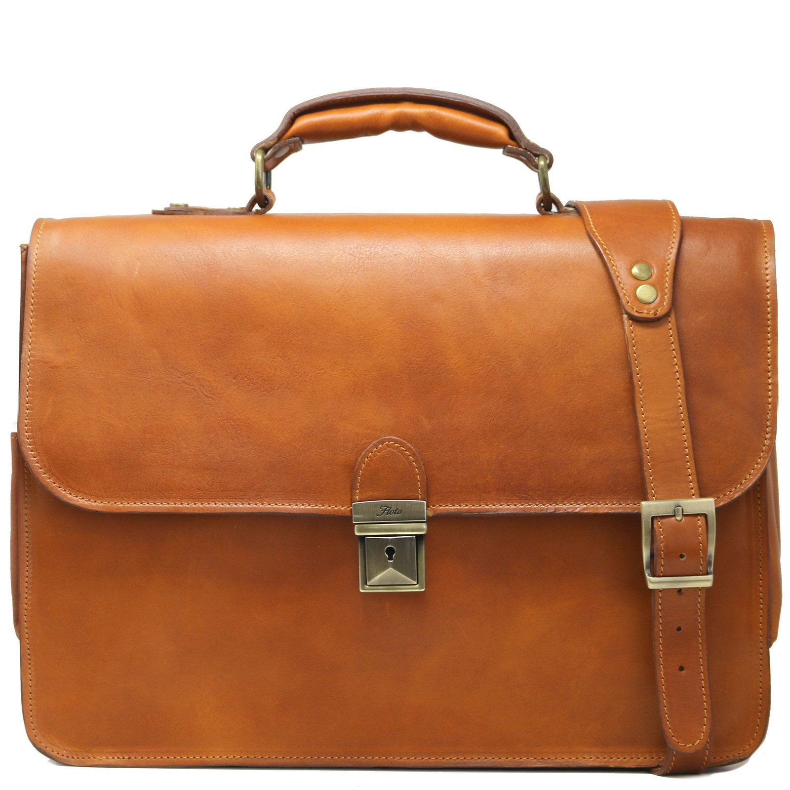Italian leather briefcase