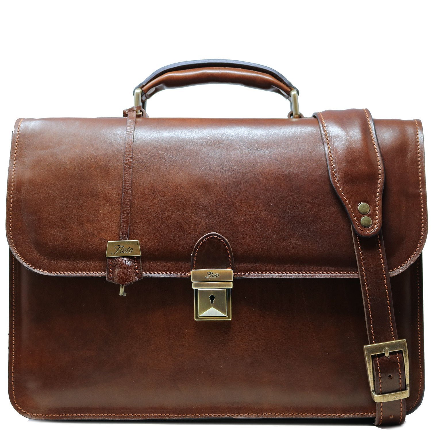 luxury leather briefcase