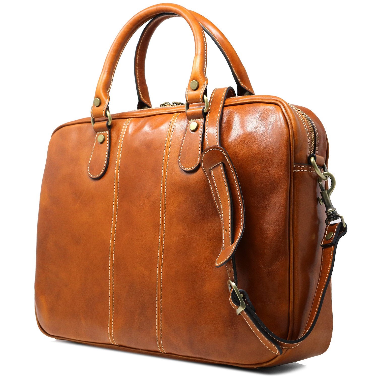 High-quality leather briefcase