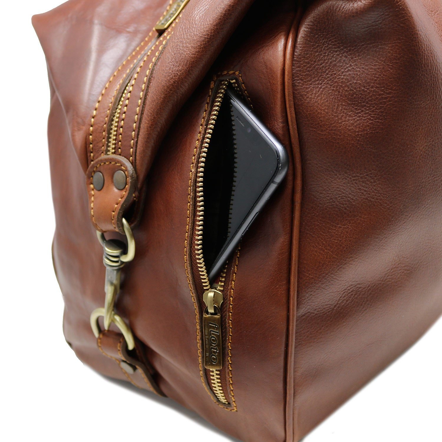 full-grain leather bag