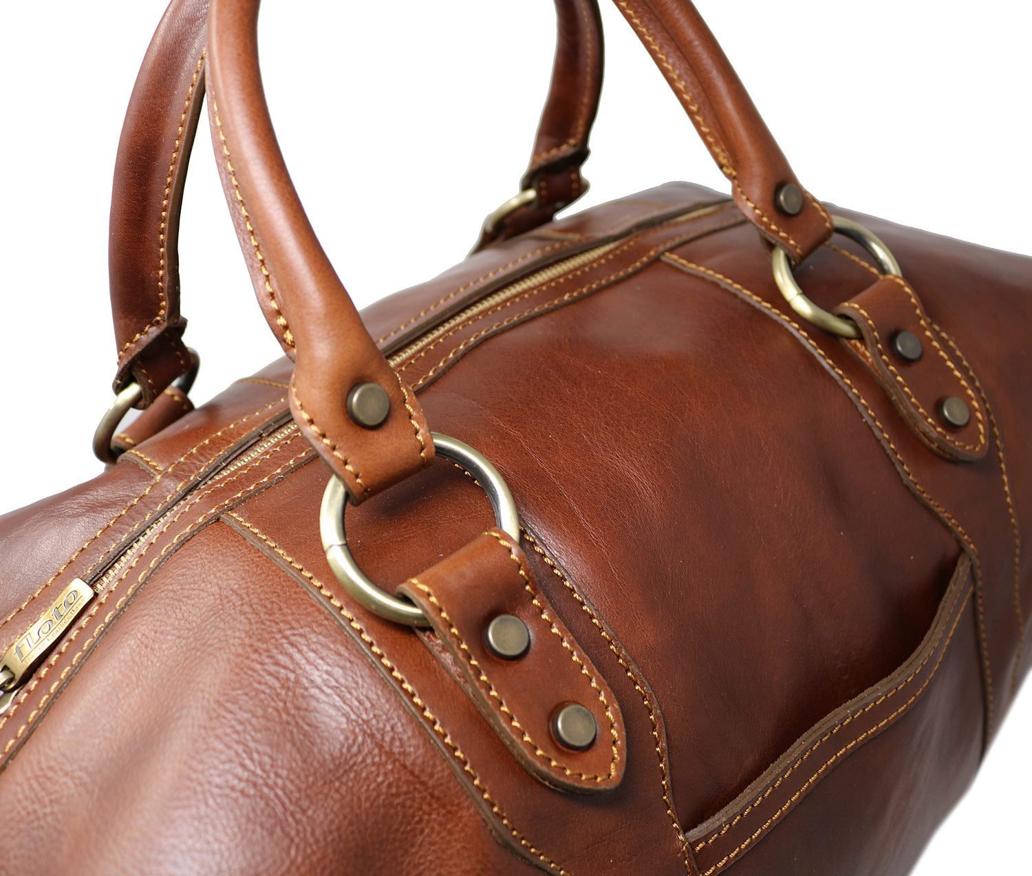 Italian leather duffle