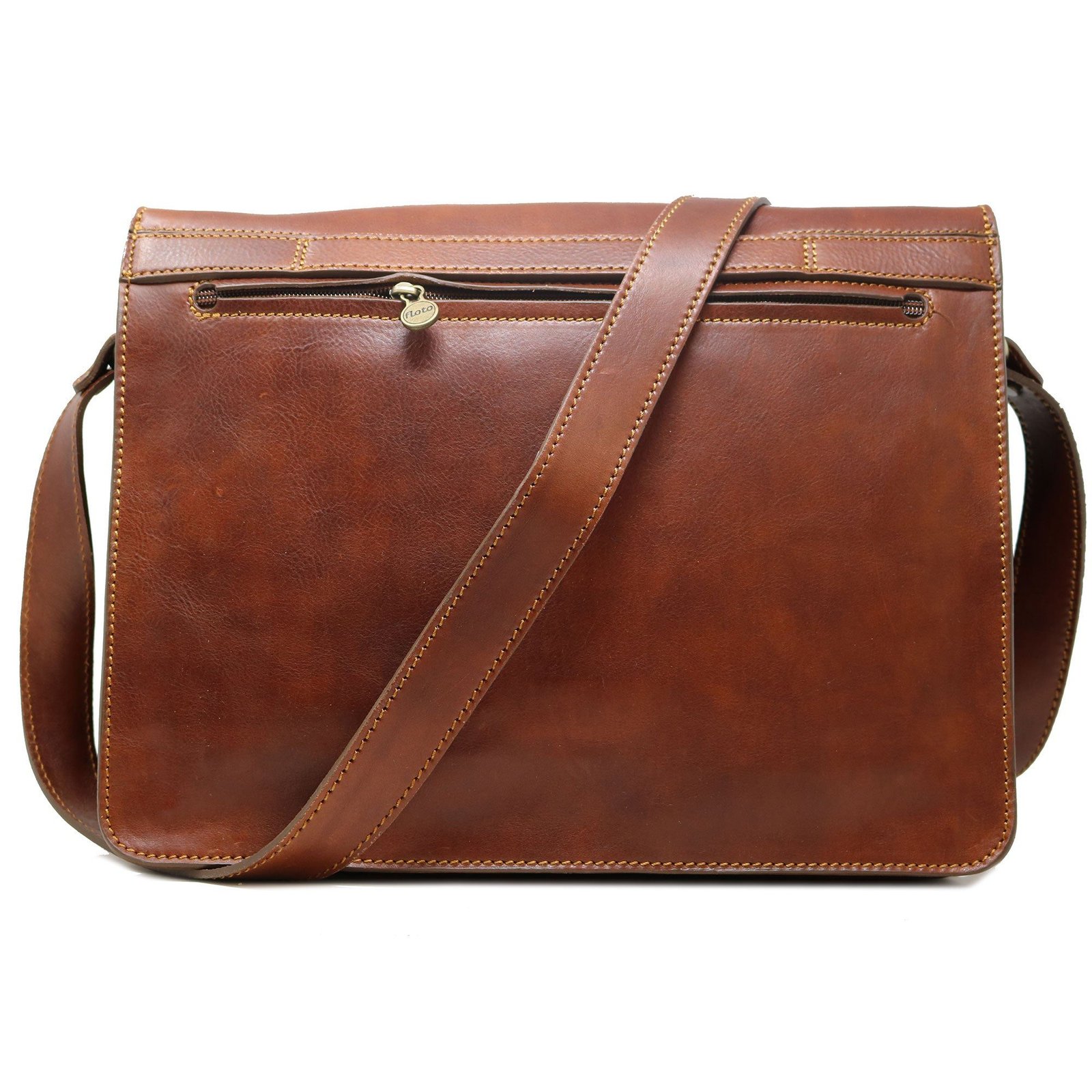 Firenze Messenger leather texture