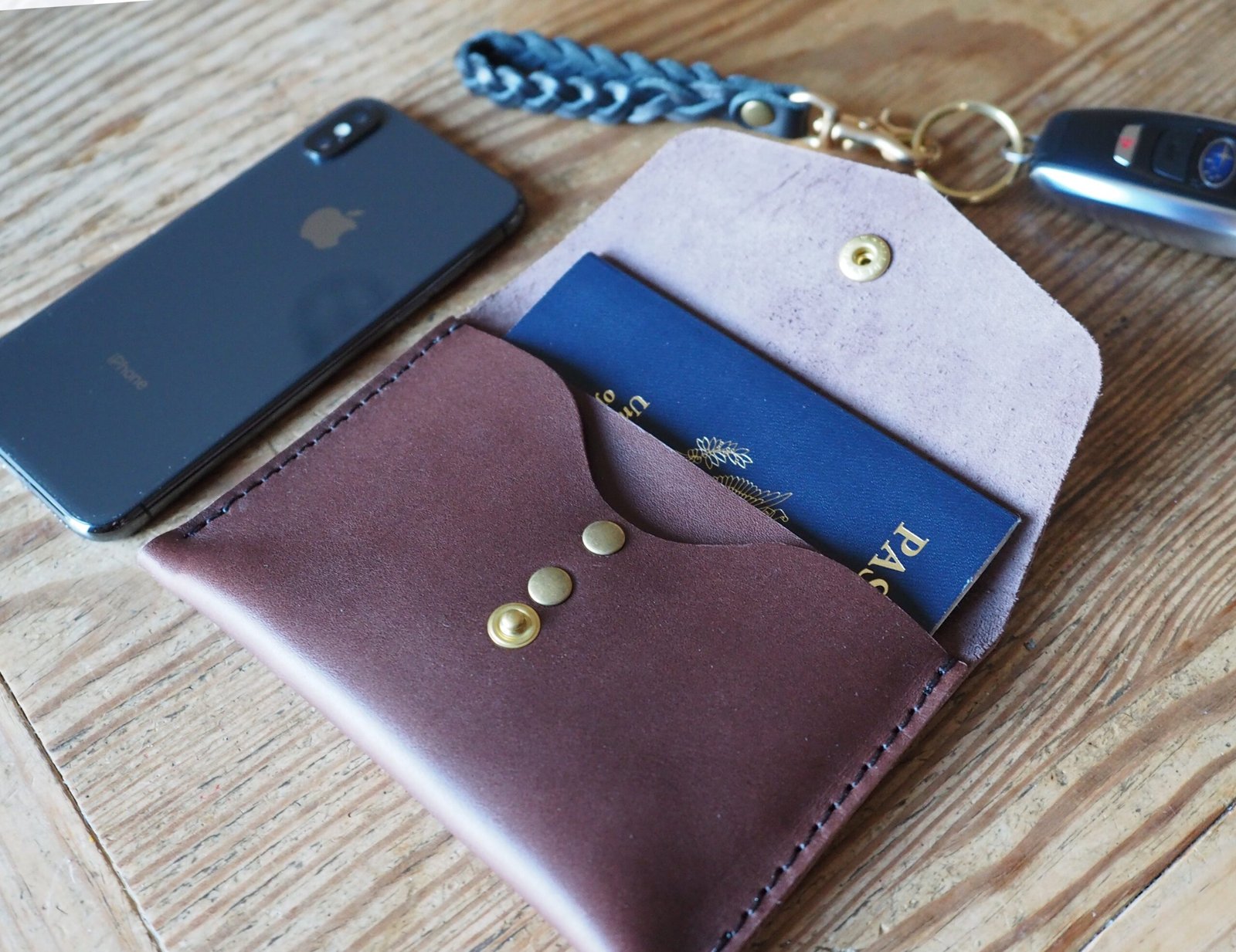 crafted leather wallet