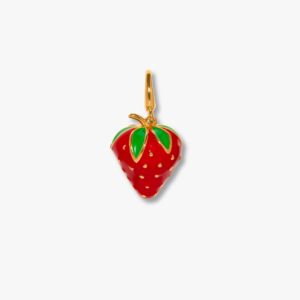 strawberry crush charm by leather bag and co