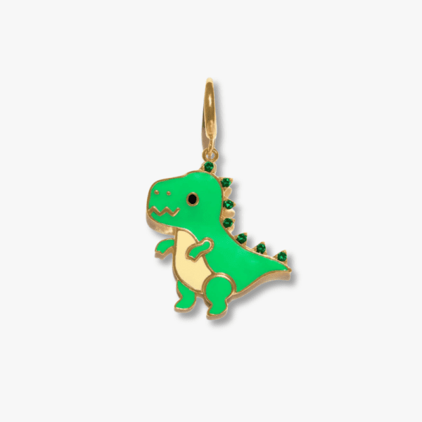 Dino Pop leather charm