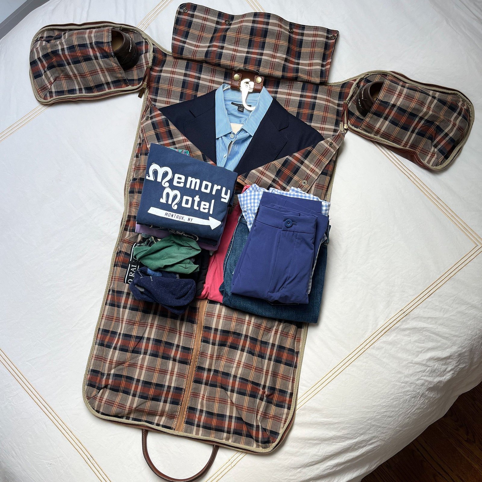 Luxury leather duffle