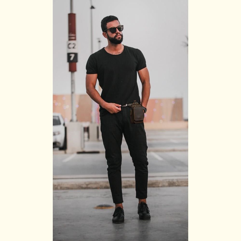 cowhide leather utility bag