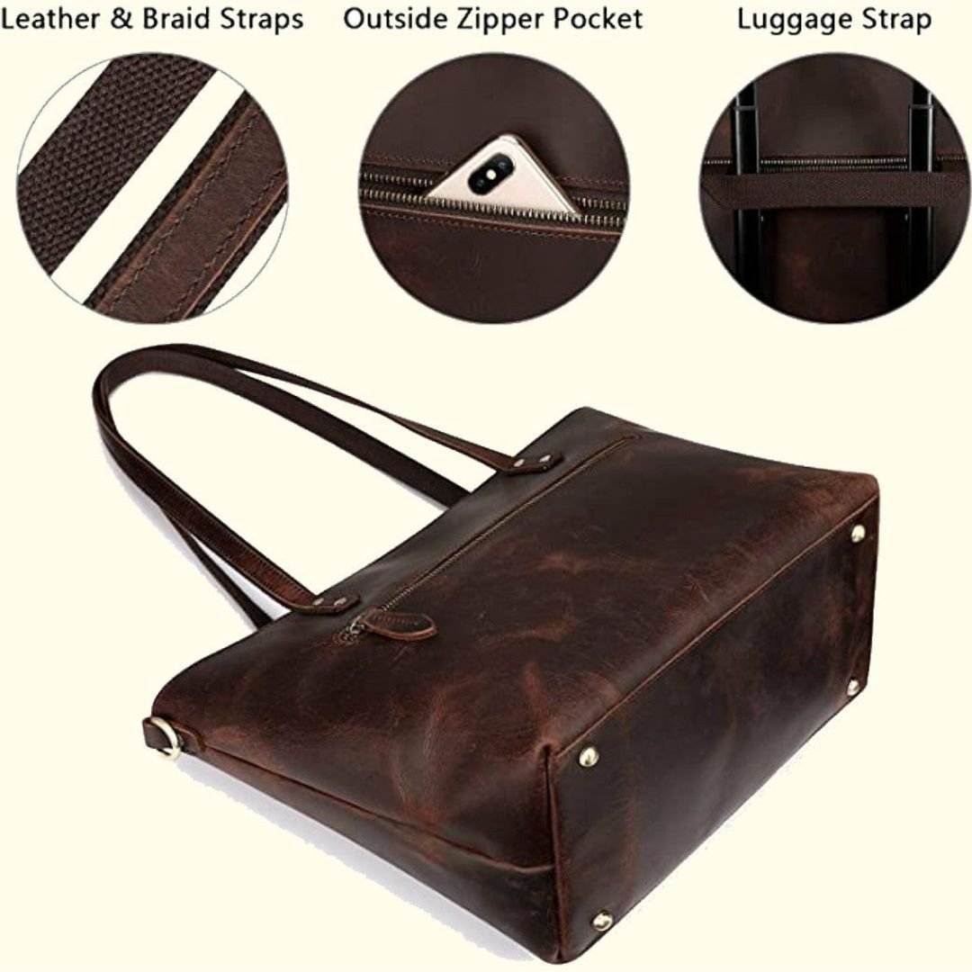 leather messenger bag by leather bag co