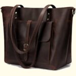crazy horse buffalo leather messenger bag
