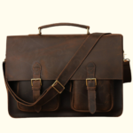 crazy horse leather briefcase