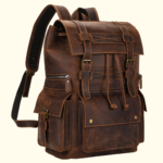 RetroRove Vintage Leather Backpack