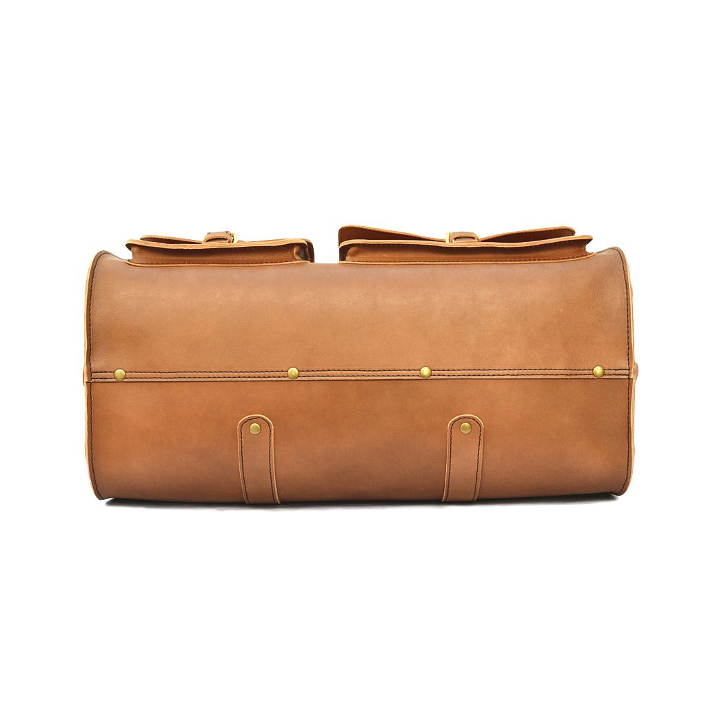 full grain leather travel bag