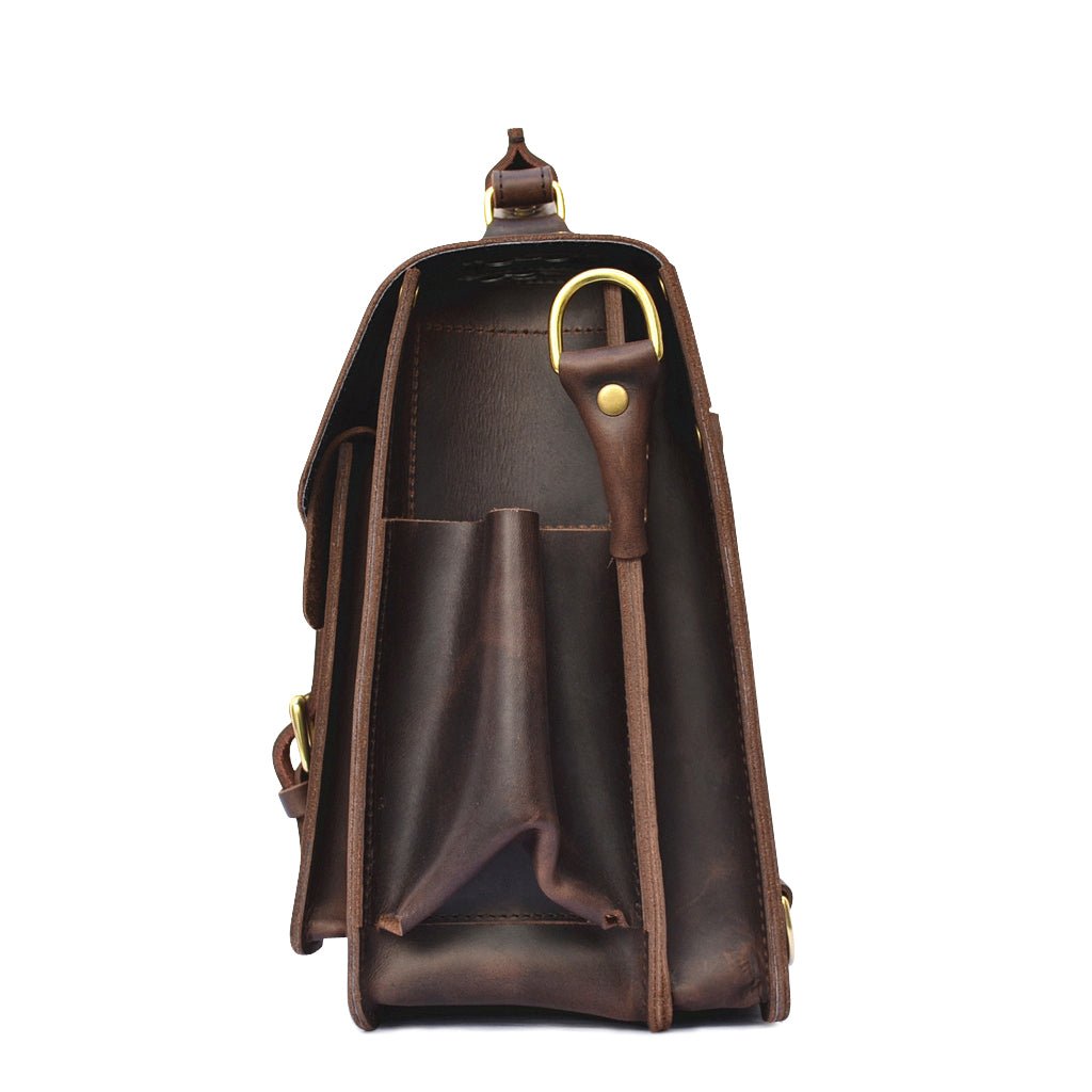 brown leather Wing Briefcase