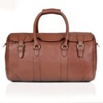 COGNAC LEATHER DUFFEL BAG