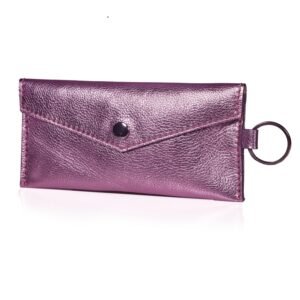LUXE LEATHER COIN PURSE - LILAC