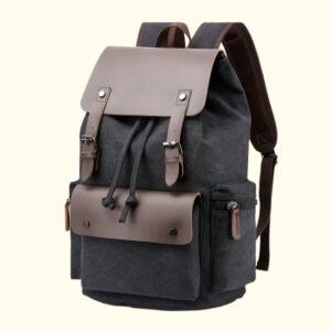 Phoenix Trail Canvas Leather Backpack