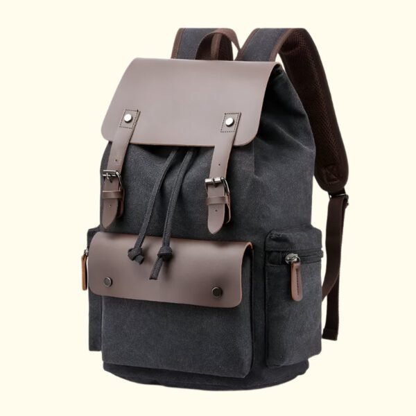 Phoenix Trail Canvas Leather Backpack