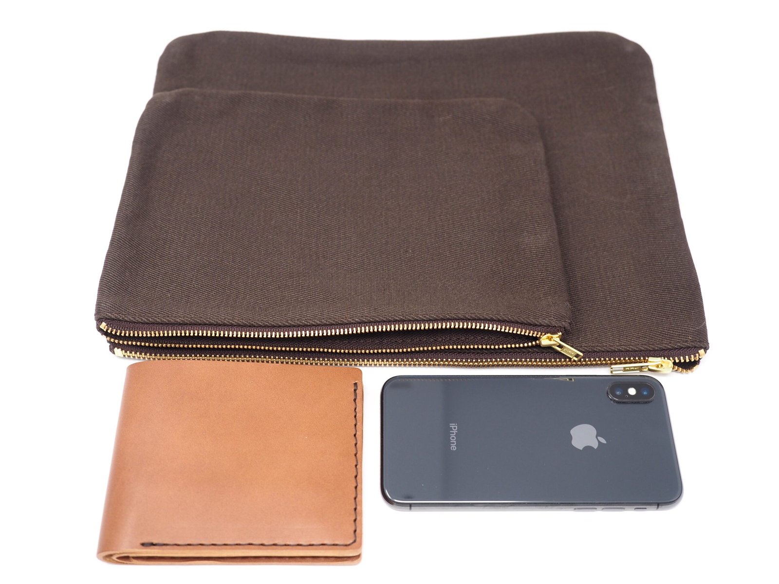 durable canvas zippered pouch