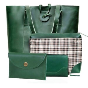 Seinna Leather Bag Combo Green
