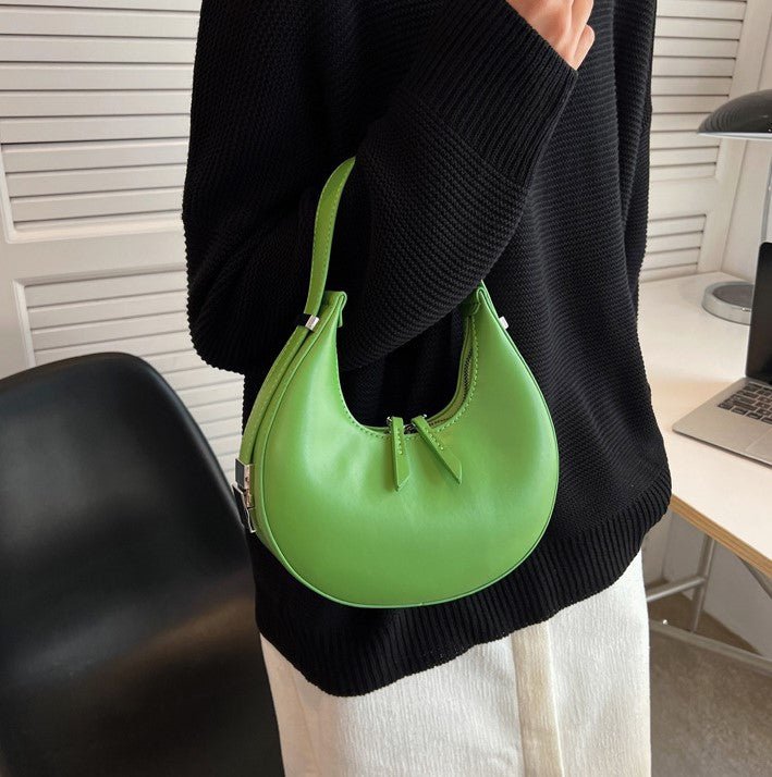 Vegan leather shoulder bag