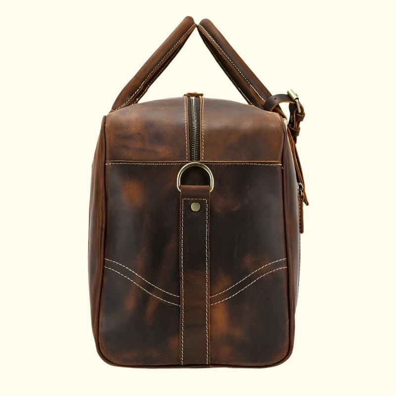 Buffalo leather weekender