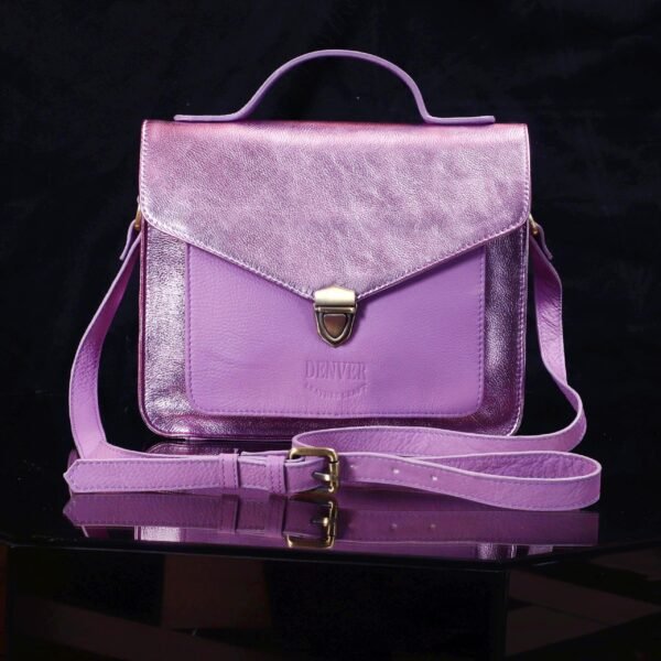 EVE Leather Crossbody Bag Lilac